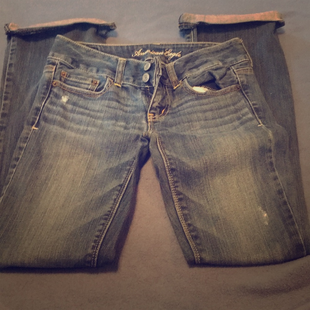 AMERICAN EAGLE ARTIST JEANS SIZE 0